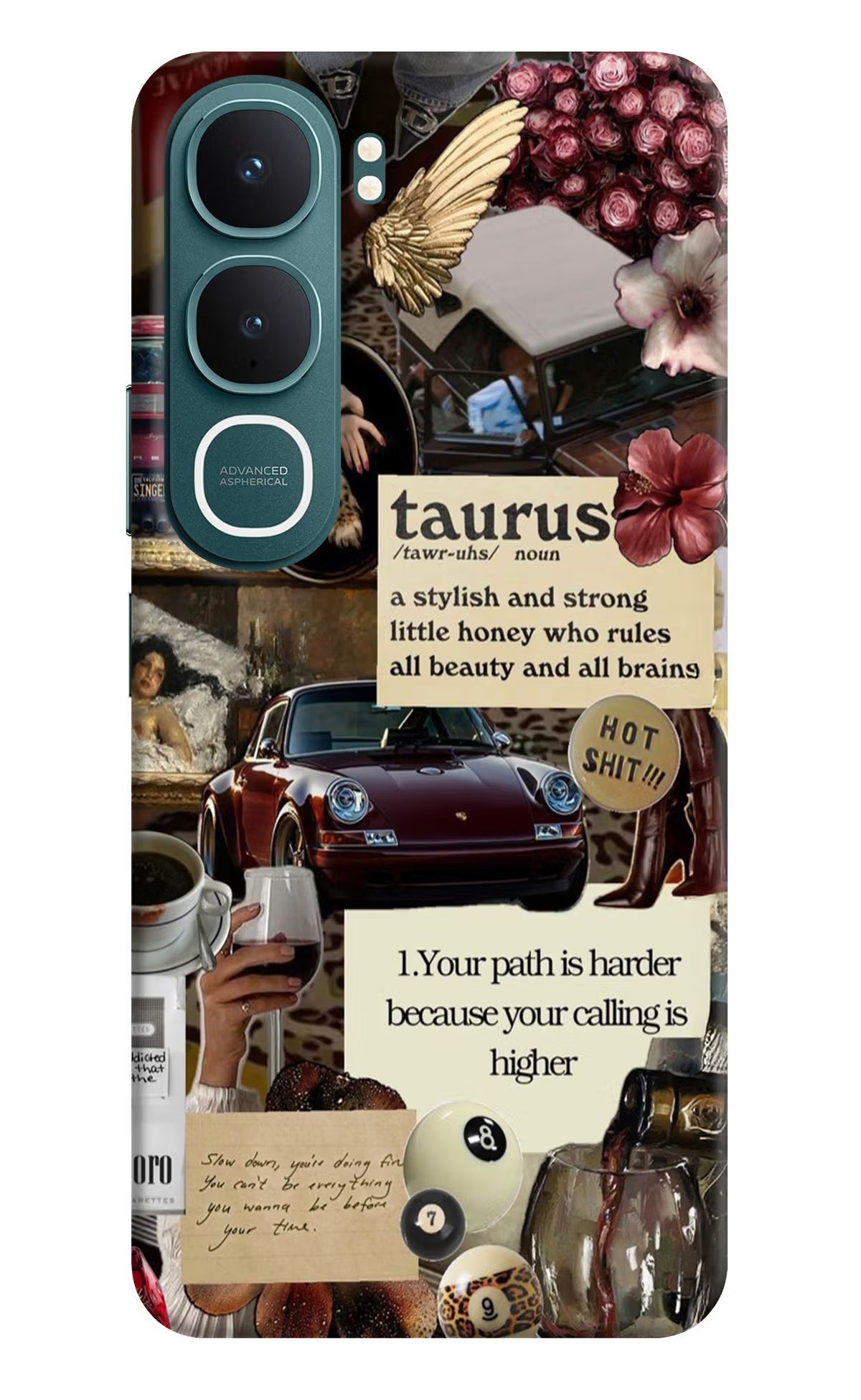 Taurus Zodiac Vivo Y31 5G Back Cover Hard Case - Hello Swanky