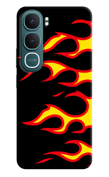Side Sweep Flames Vivo Y31 5G Back Cover Hard Case - Hello Swanky