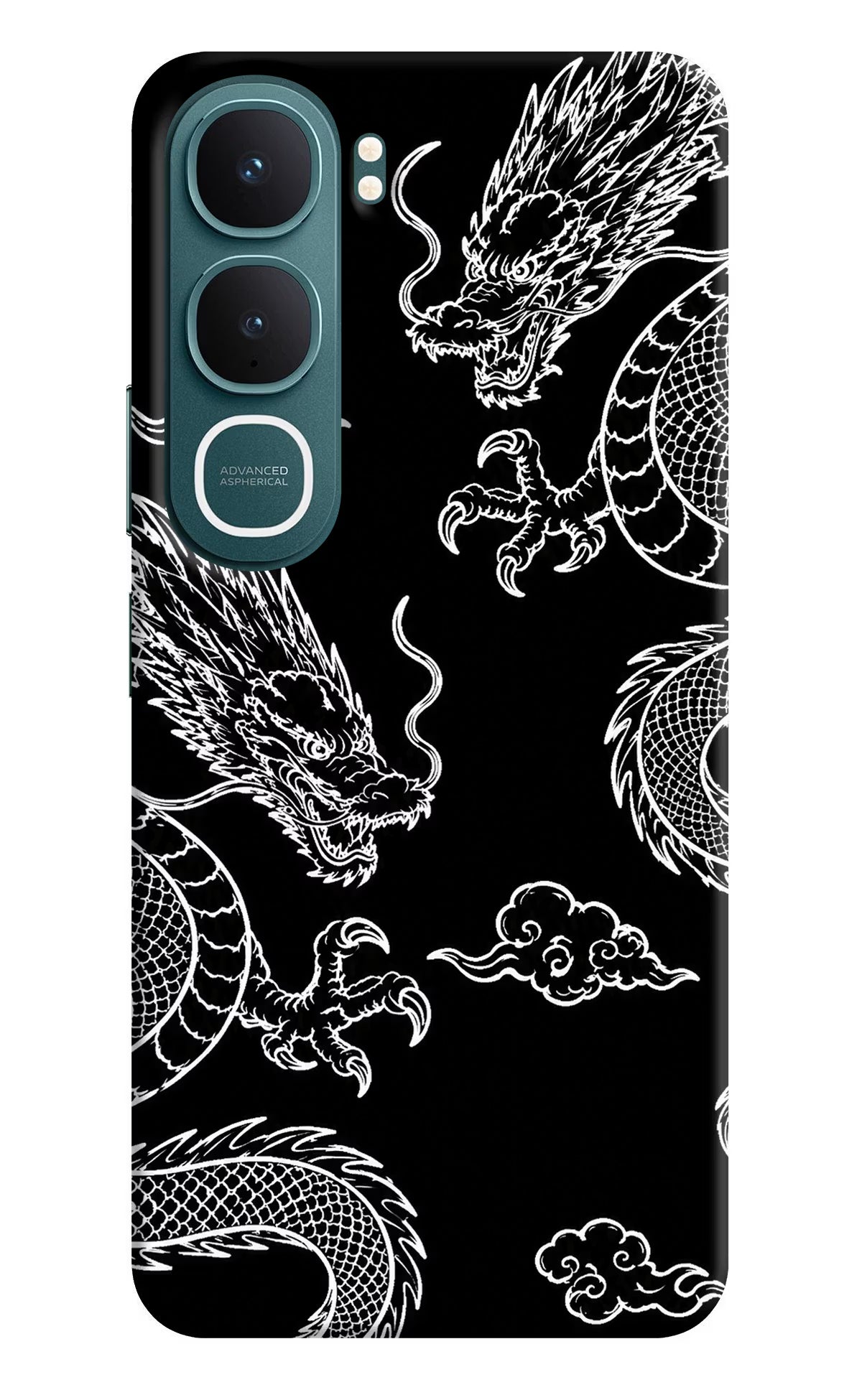 Twin Dragons Vivo Y31 5G Back Cover Hard Case - Hello Swanky