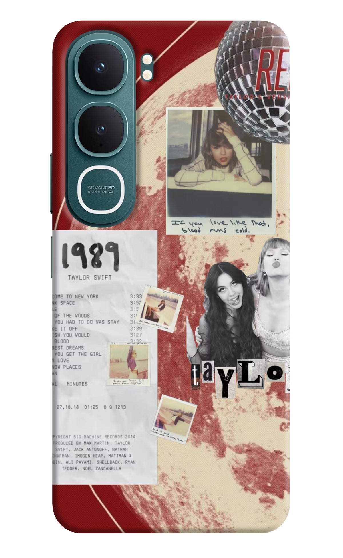 Taylor Swift Vivo Y31 5G Back Cover Hard Case - Hello Swanky