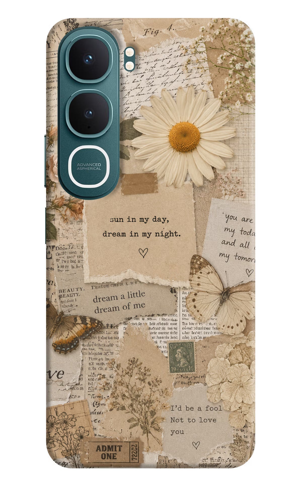 Vintage Case Vivo Y31 5G Back Cover Hard Case - Hello Swanky