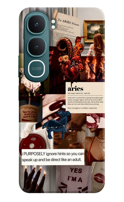 Zodiac Aries Vivo Y31 5G Back Cover Hard Case - Hello Swanky