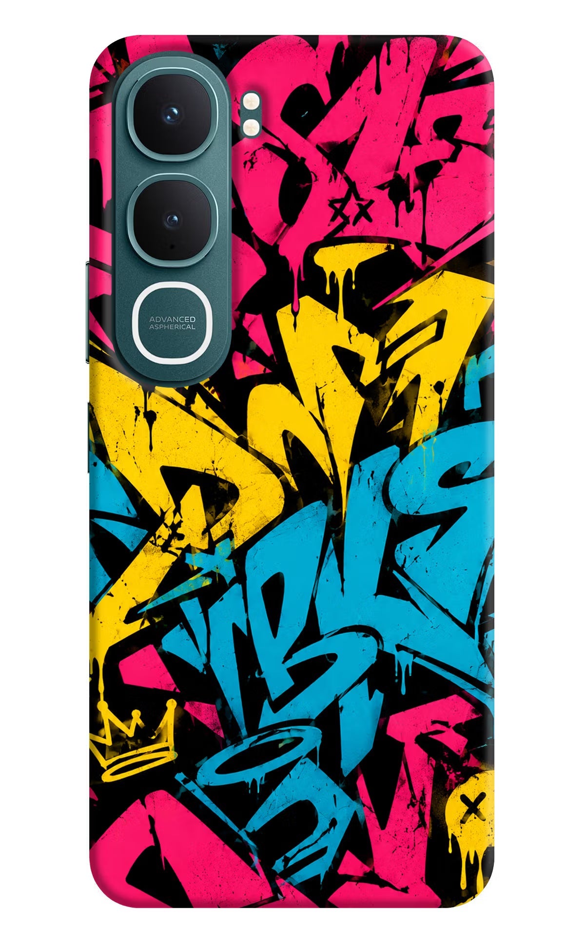 Graffiti Vibe Vivo Y31 5G Back Cover Hard Case - Hello Swanky