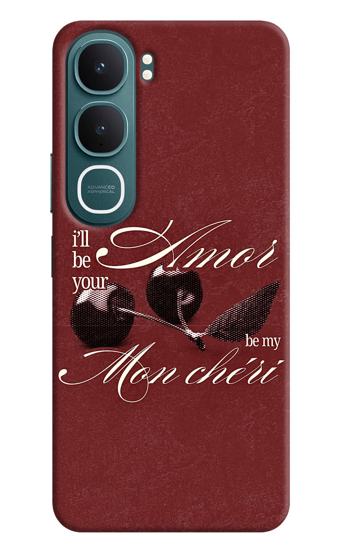 Velvet Cherry Vivo Y31 5G Back Cover Hard Case - Hello Swanky