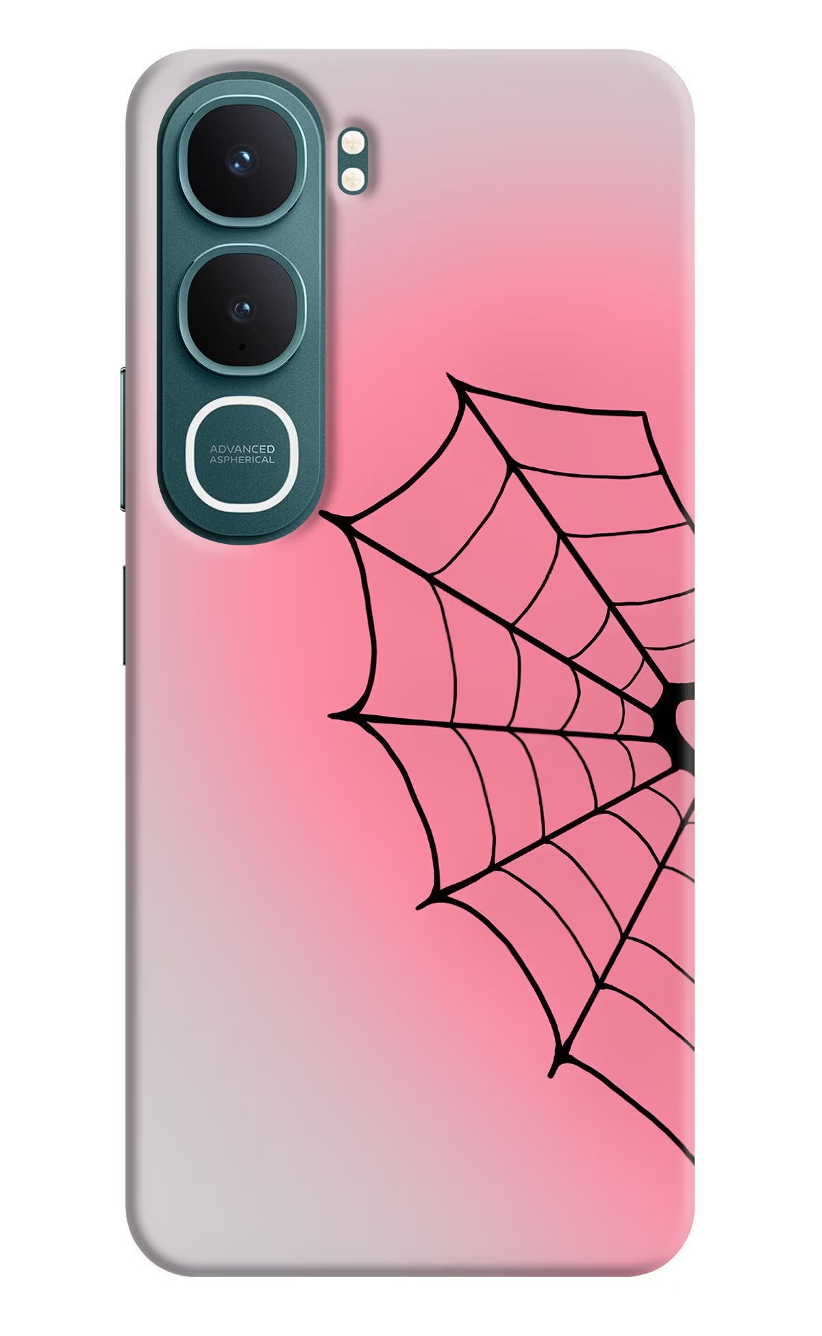 Pink Web Vivo Y31 5G Back Cover Hard Case - Hello Swanky