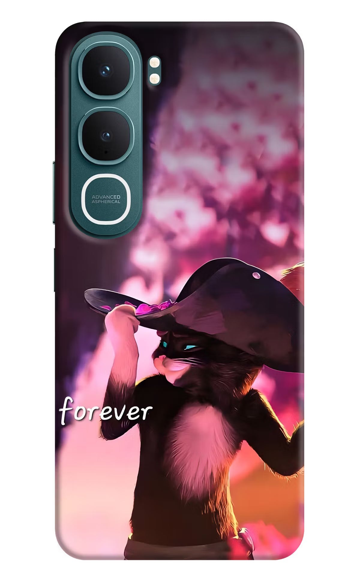 Forever Cat Vivo Y31 5G Back Cover Hard Case - Hello Swanky