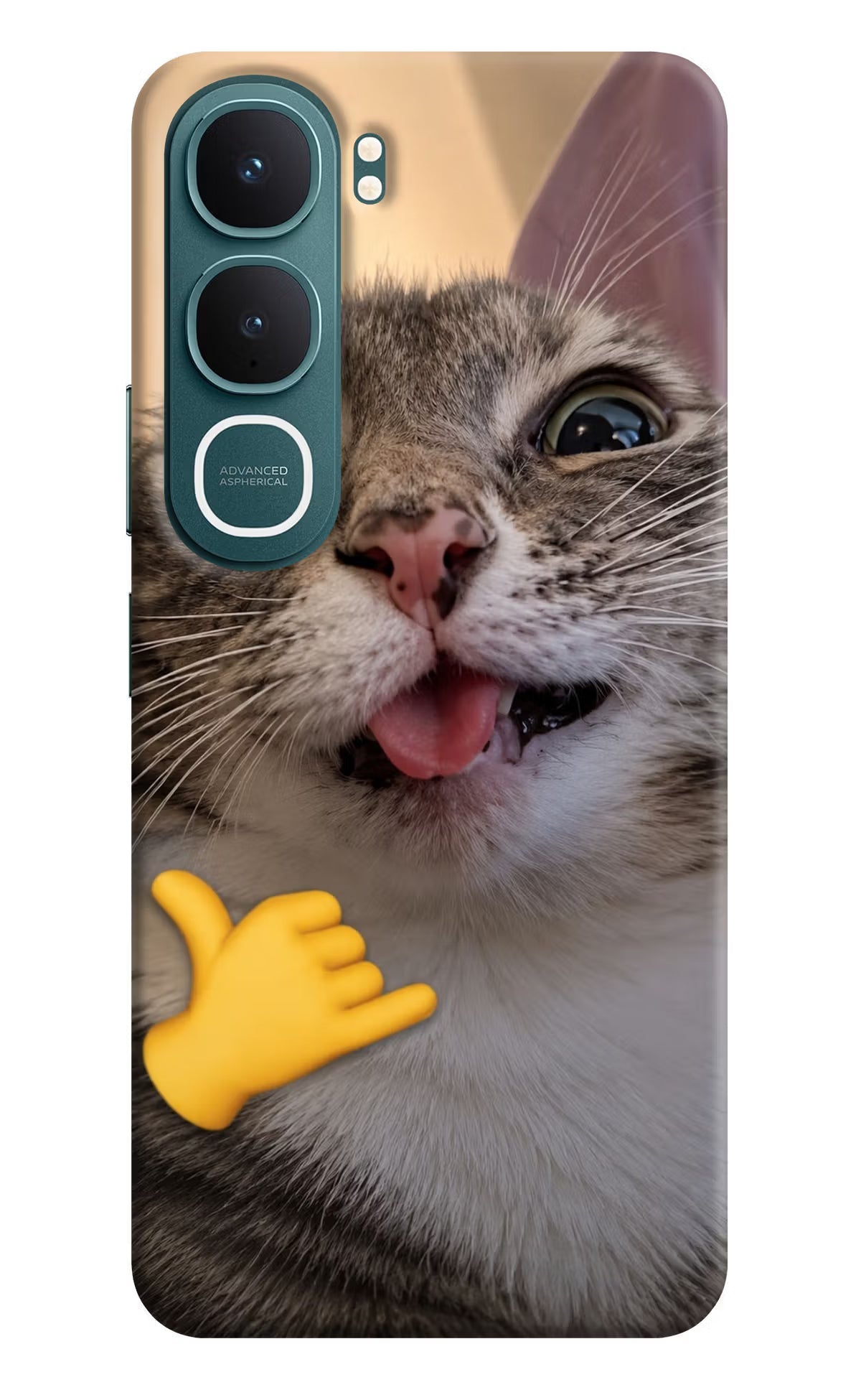 Silly Cat Call Vivo Y31 5G Back Cover Hard Case - Hello Swanky
