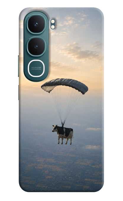 Skydiving Cow Vivo Y31 5G Back Cover Hard Case - Hello Swanky