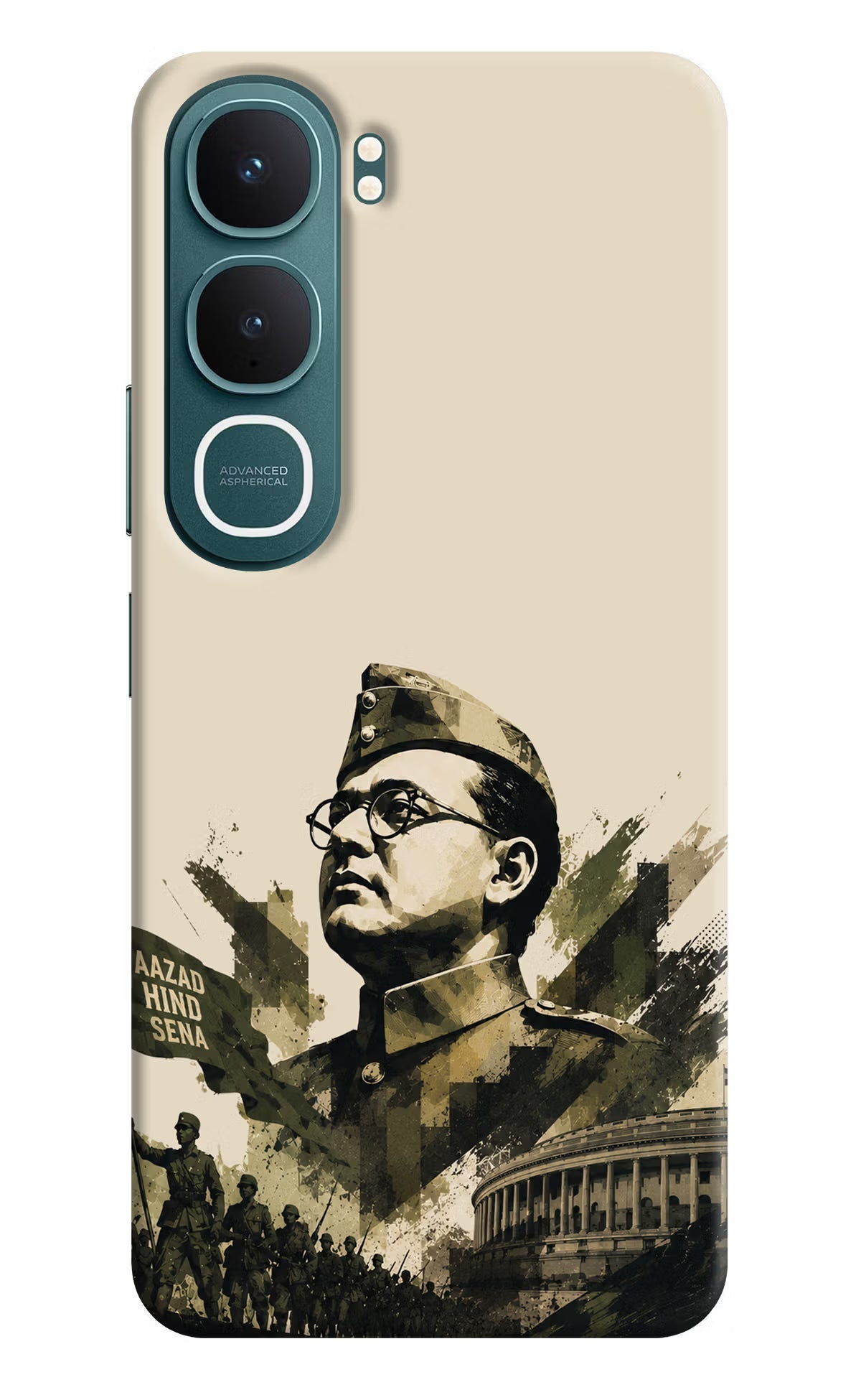 Netaji Rising Vivo Y31 5G Back Cover Hard Case - Hello Swanky