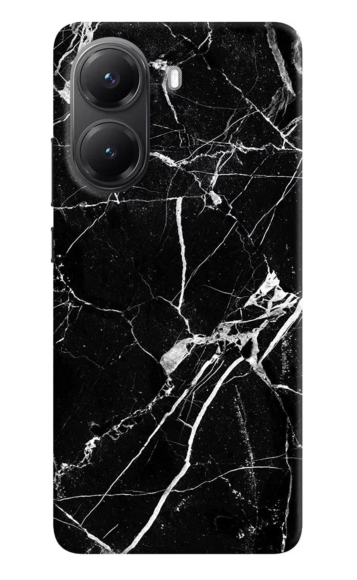 Black Marble Pattern POCO X7 Pro 5G Back Cover Hard Case - Hello Swanky