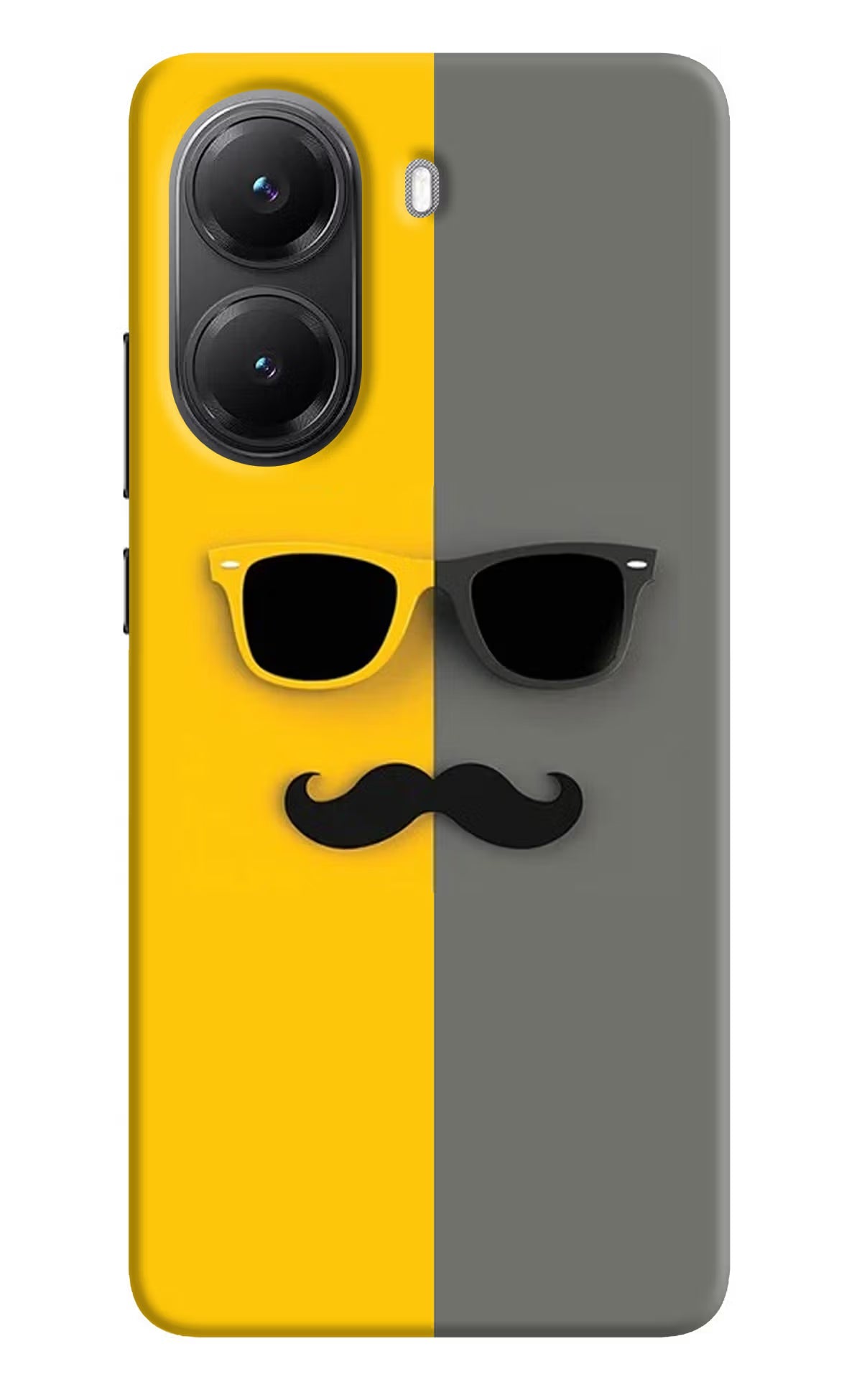 Sunglasses with Mustache POCO X7 Pro 5G Back Cover Hard Case - Hello Swanky