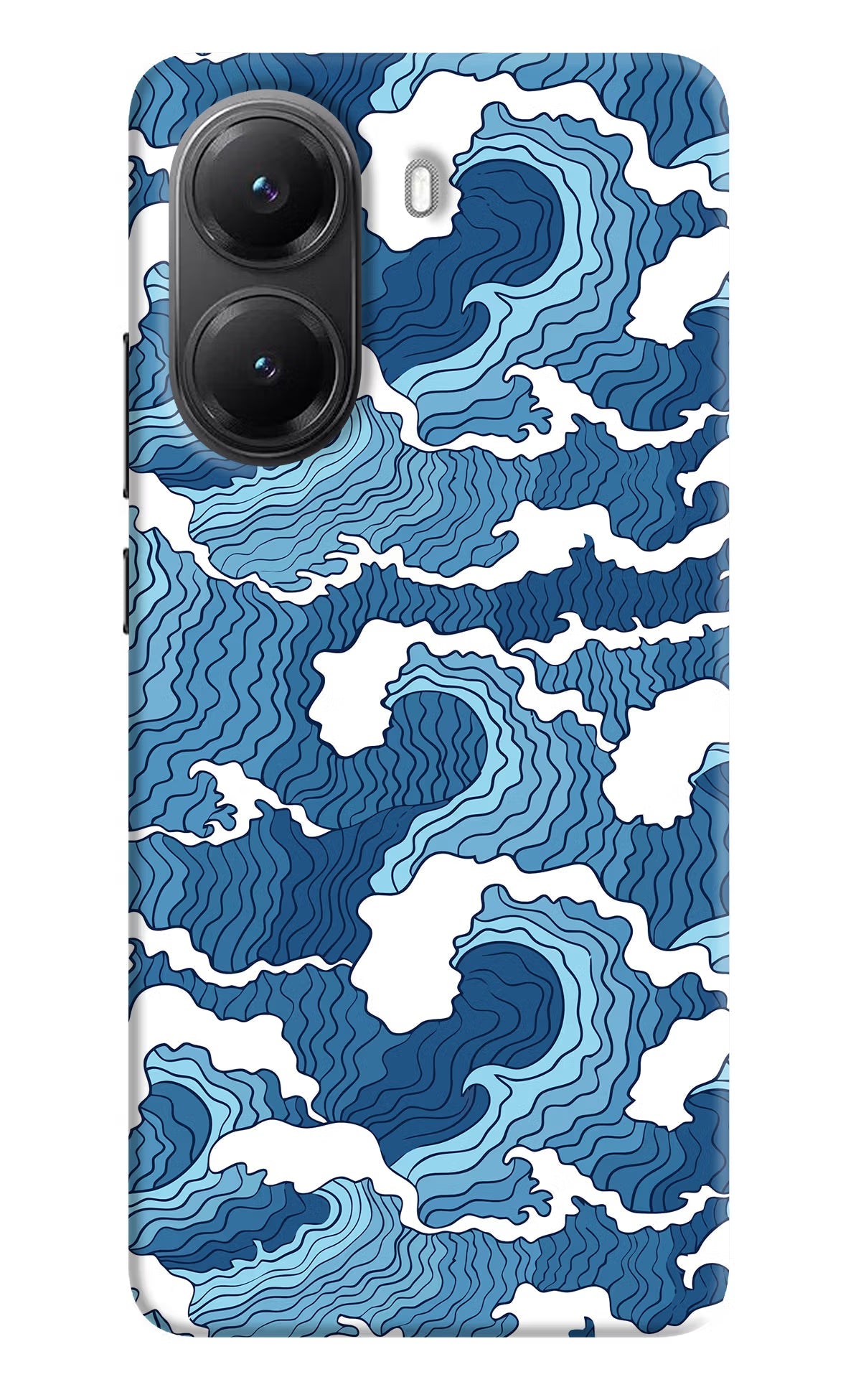 Blue Waves POCO X7 Pro 5G Back Cover Hard Case - Hello Swanky