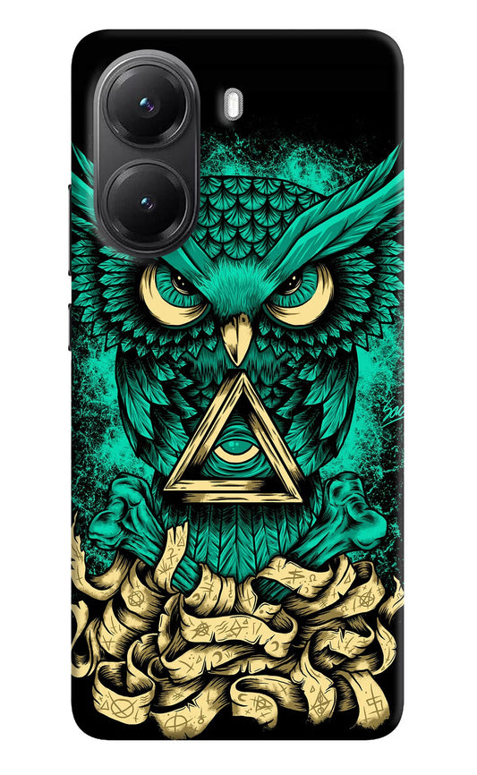 Green Owl POCO X7 Pro 5G Back Cover Hard Case - Hello Swanky