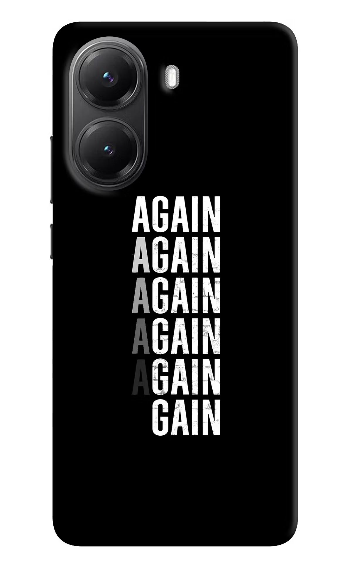 Again Again Gain POCO X7 Pro 5G Back Cover Hard Case - Hello Swanky