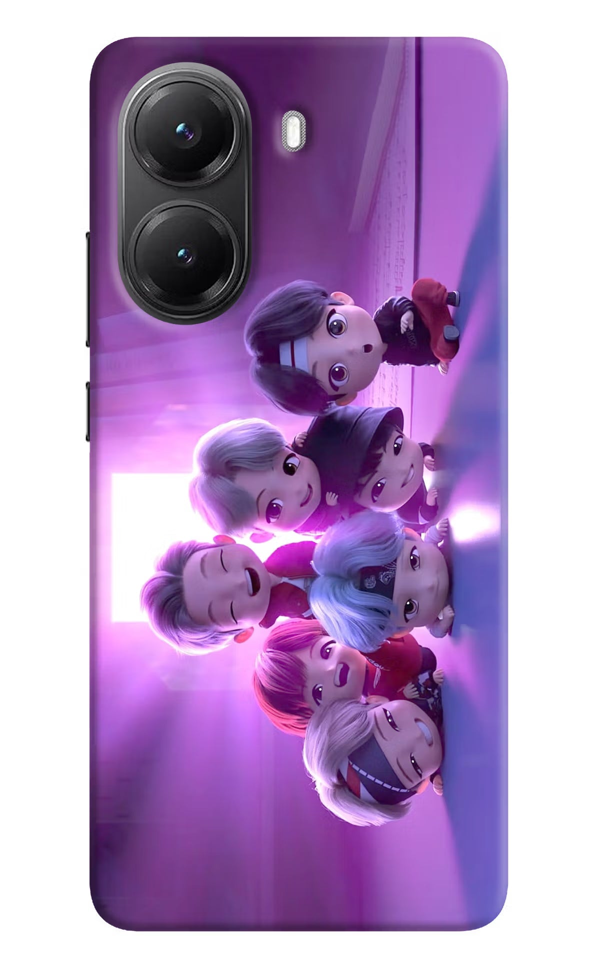 BTS Chibi POCO X7 Pro 5G Back Cover Hard Case - Hello Swanky