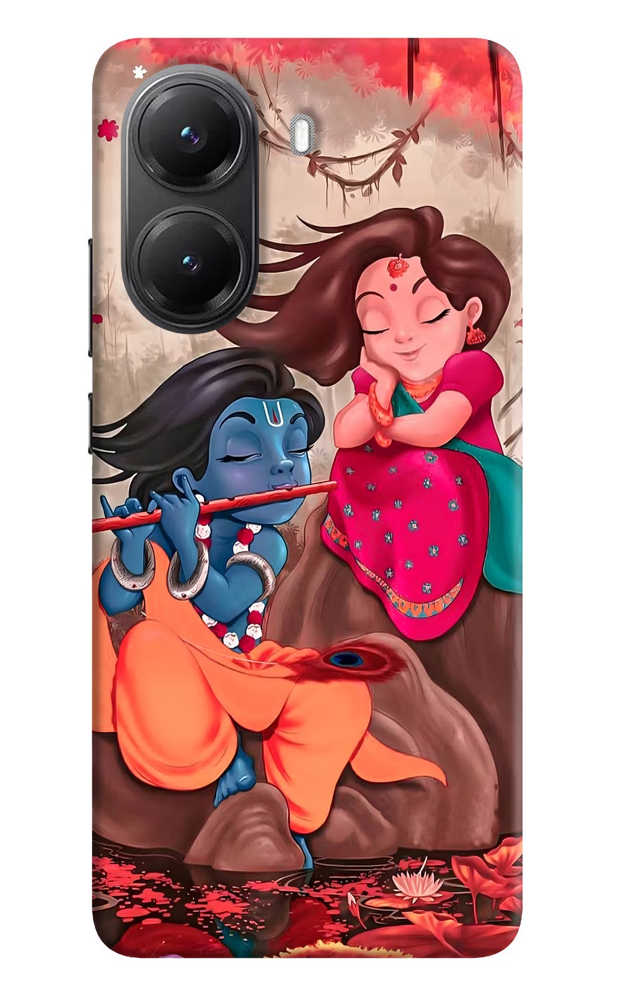 Radhe Krishna POCO X7 Pro 5G Back Cover Hard Case - Hello Swanky
