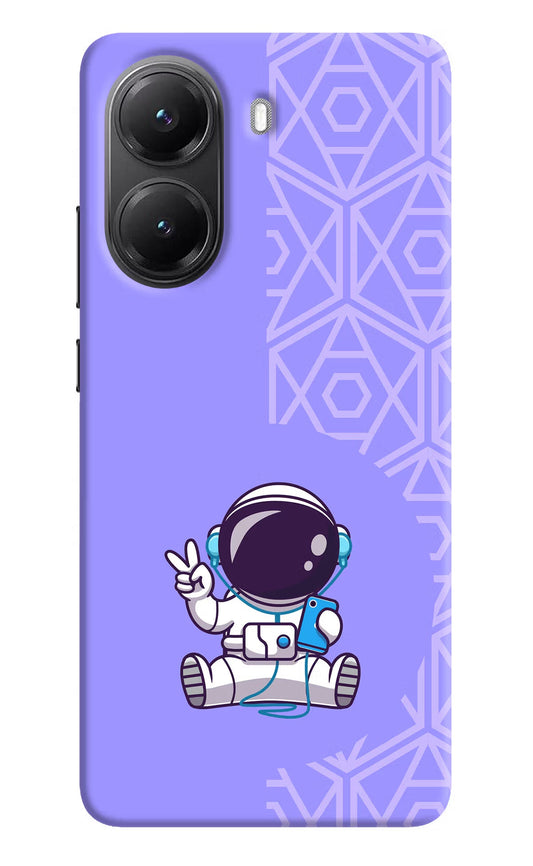 Cute Astronaut Chilling POCO X7 Pro 5G Back Cover Hard Case - Hello Swanky