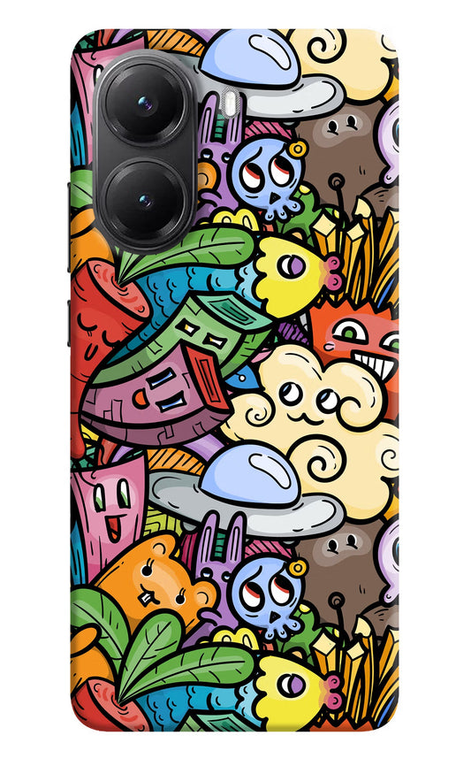 Veggie Doodle POCO X7 Pro 5G Back Cover Hard Case - Hello Swanky