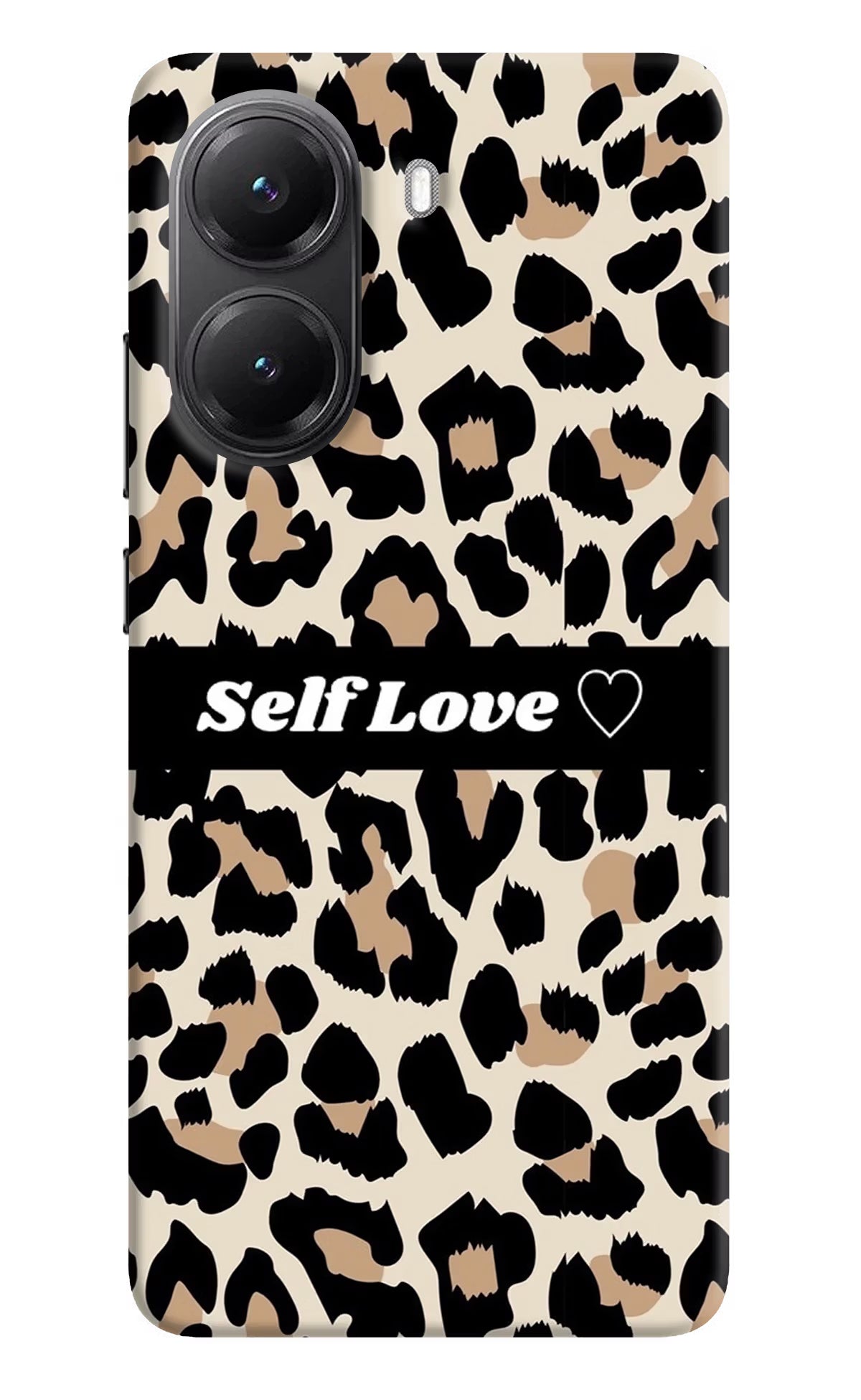 Leopard Print Self Love POCO X7 Pro 5G Back Cover Hard Case - Hello Swanky