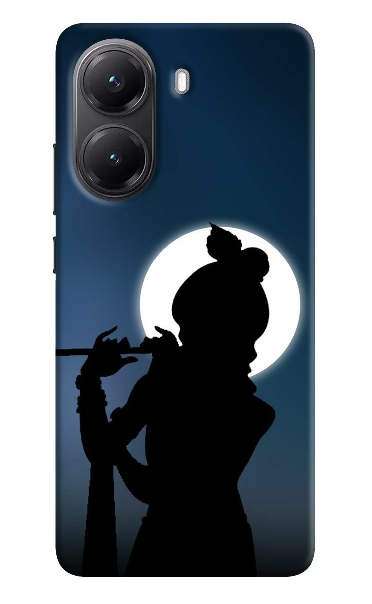 Shri Krishna Silhouette POCO X7 Pro 5G Back Cover Hard Case - Hello Swanky