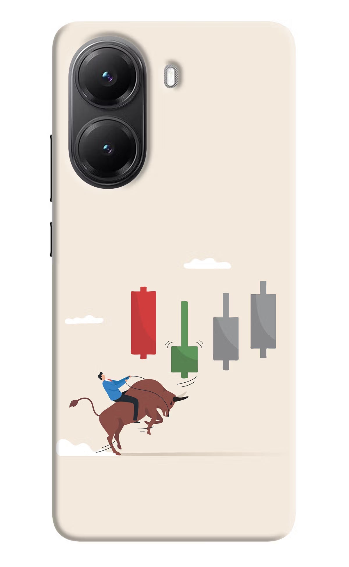 Bull Trading Momentum POCO X7 Pro 5G Back Cover Hard Case - Hello Swanky