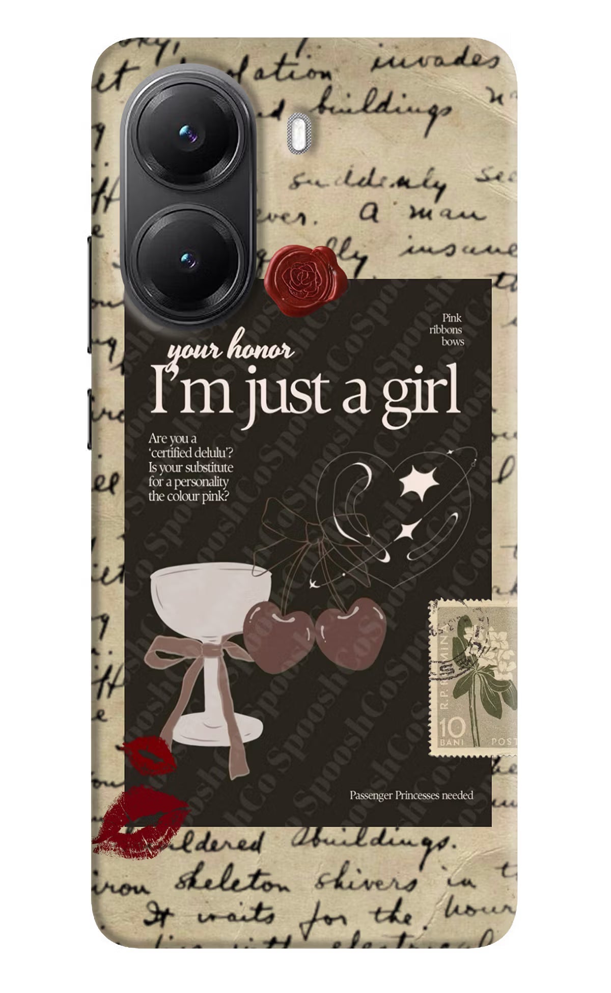 I Am Just a Girl POCO X7 Pro 5G Back Cover Hard Case - Hello Swanky