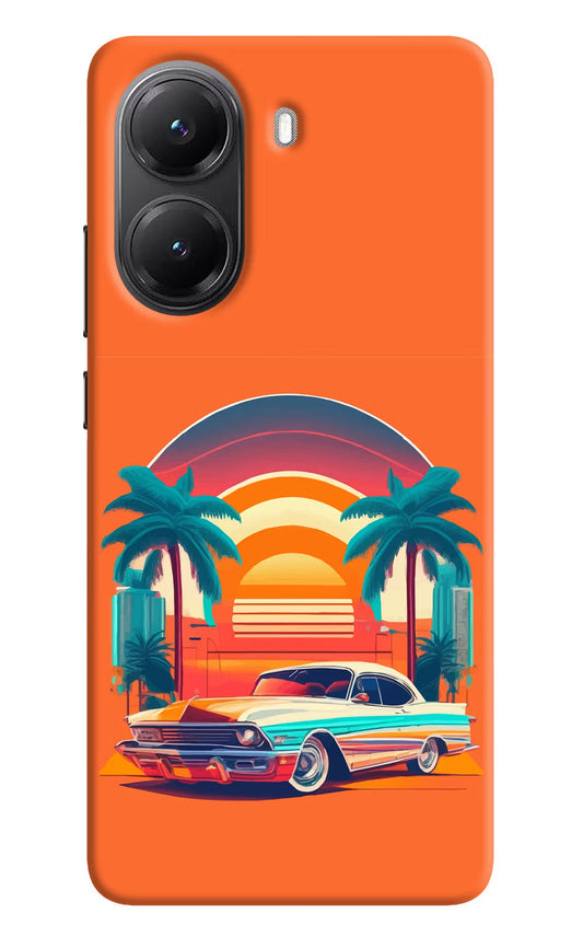 Palm Drive 80s POCO X7 Pro 5G Back Cover Hard Case - Hello Swanky