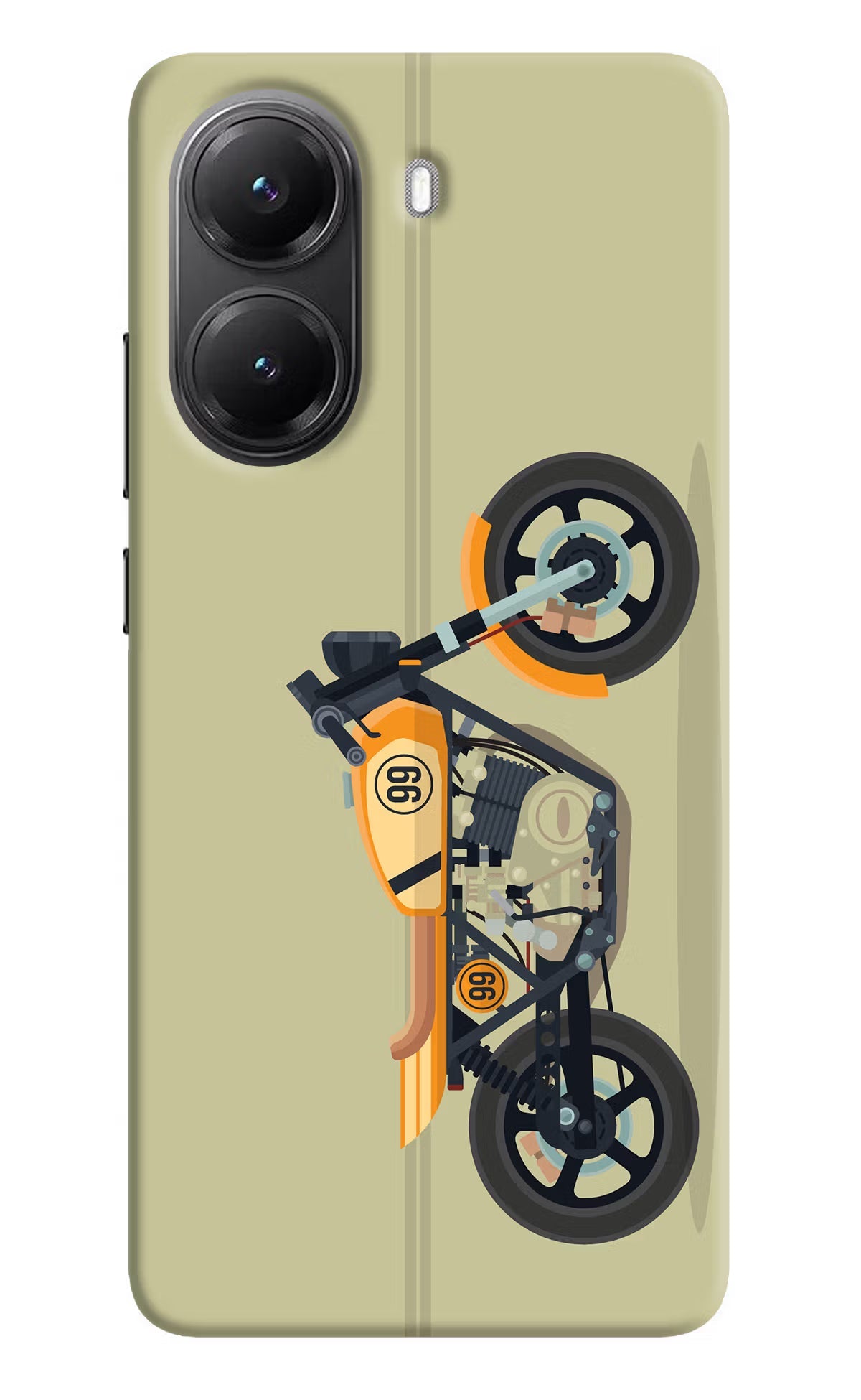 Vertical Speedster POCO X7 Pro 5G Back Cover Hard Case - Hello Swanky