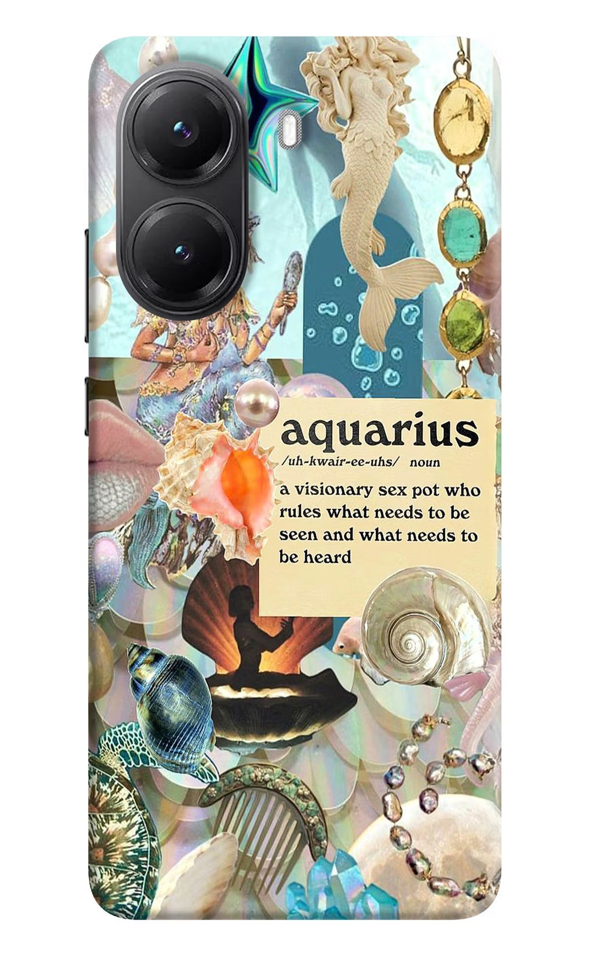 Aquarius Zodiac POCO X7 Pro 5G Back Cover Hard Case - Hello Swanky