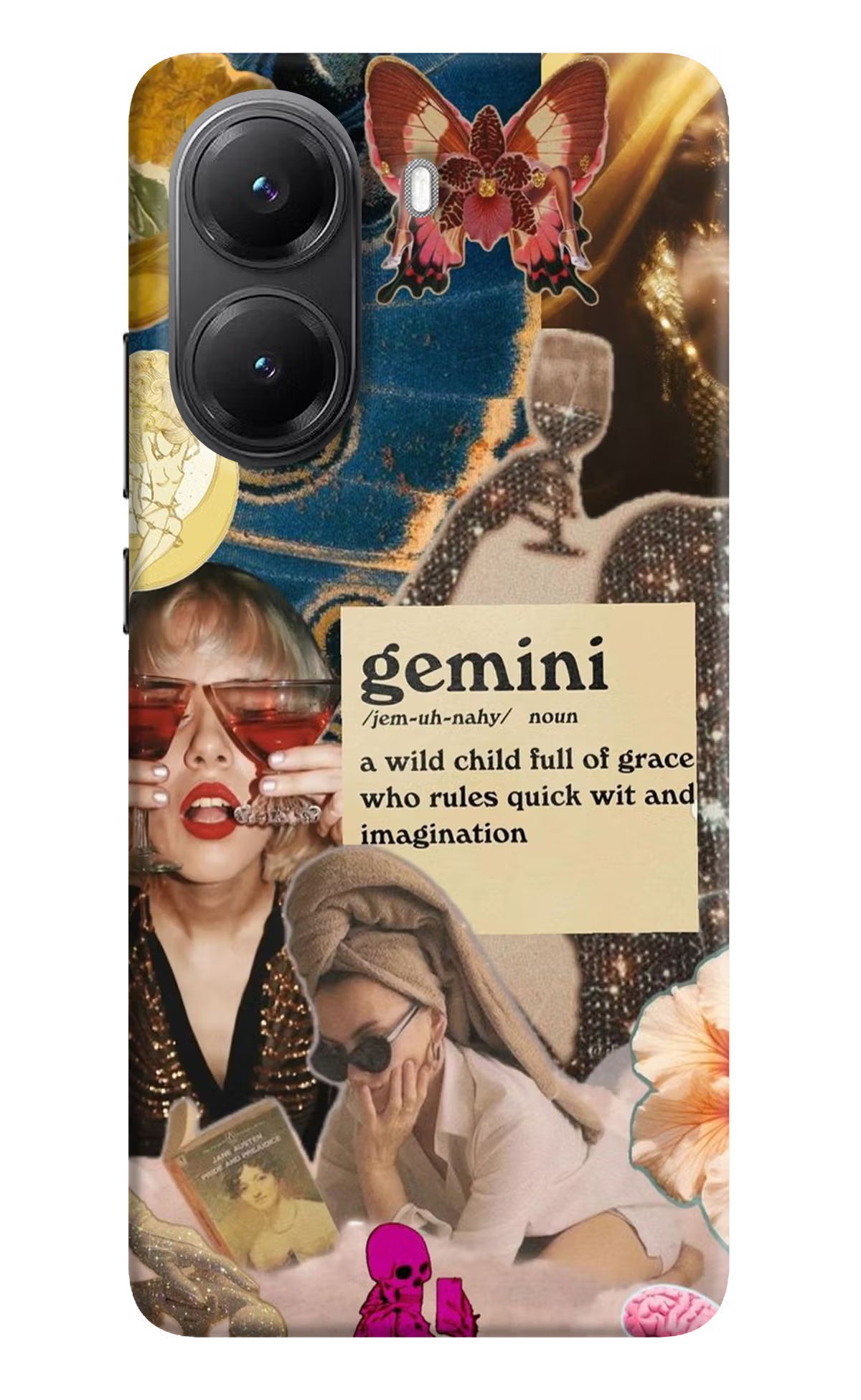 Gemini Zodiac POCO X7 Pro 5G Back Cover Hard Case - Hello Swanky