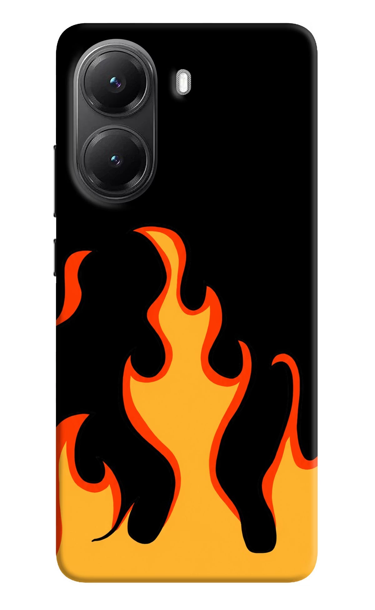Fired Up - Black POCO X7 Pro 5G Back Cover Hard Case - Hello Swanky