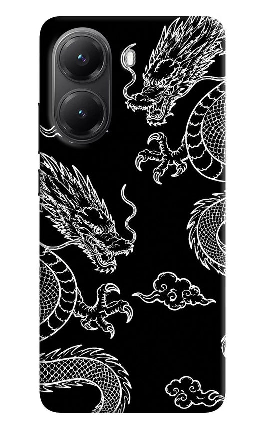 Twin Dragons POCO X7 Pro 5G Back Cover Hard Case - Hello Swanky