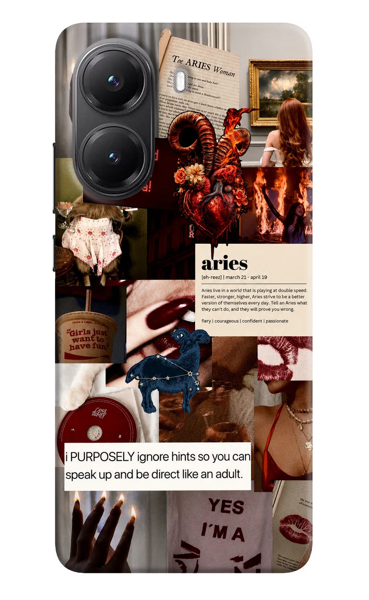 Zodiac Aries POCO X7 Pro 5G Back Cover Hard Case - Hello Swanky