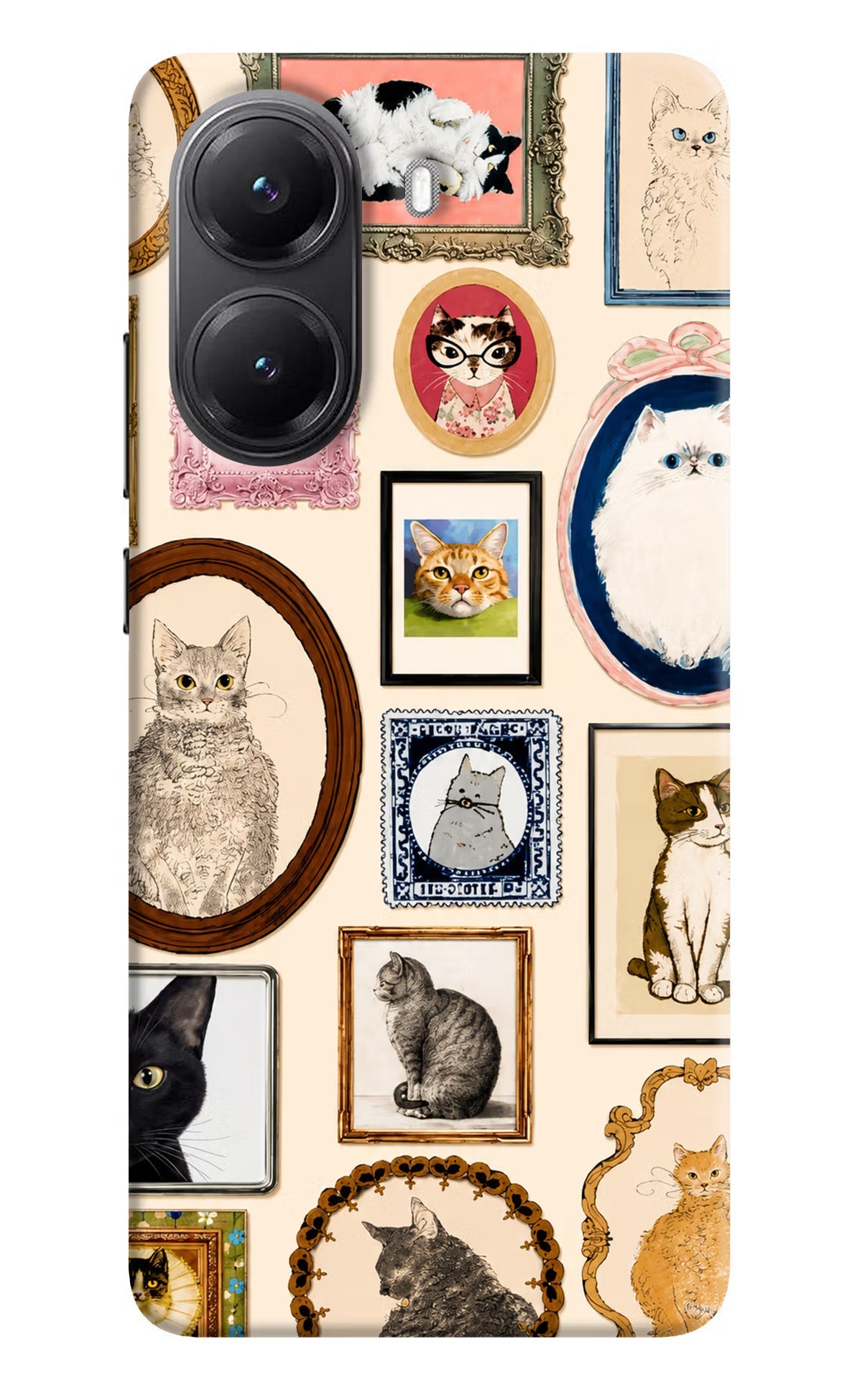 Mirror Cats POCO X7 Pro 5G Back Cover Hard Case - Hello Swanky