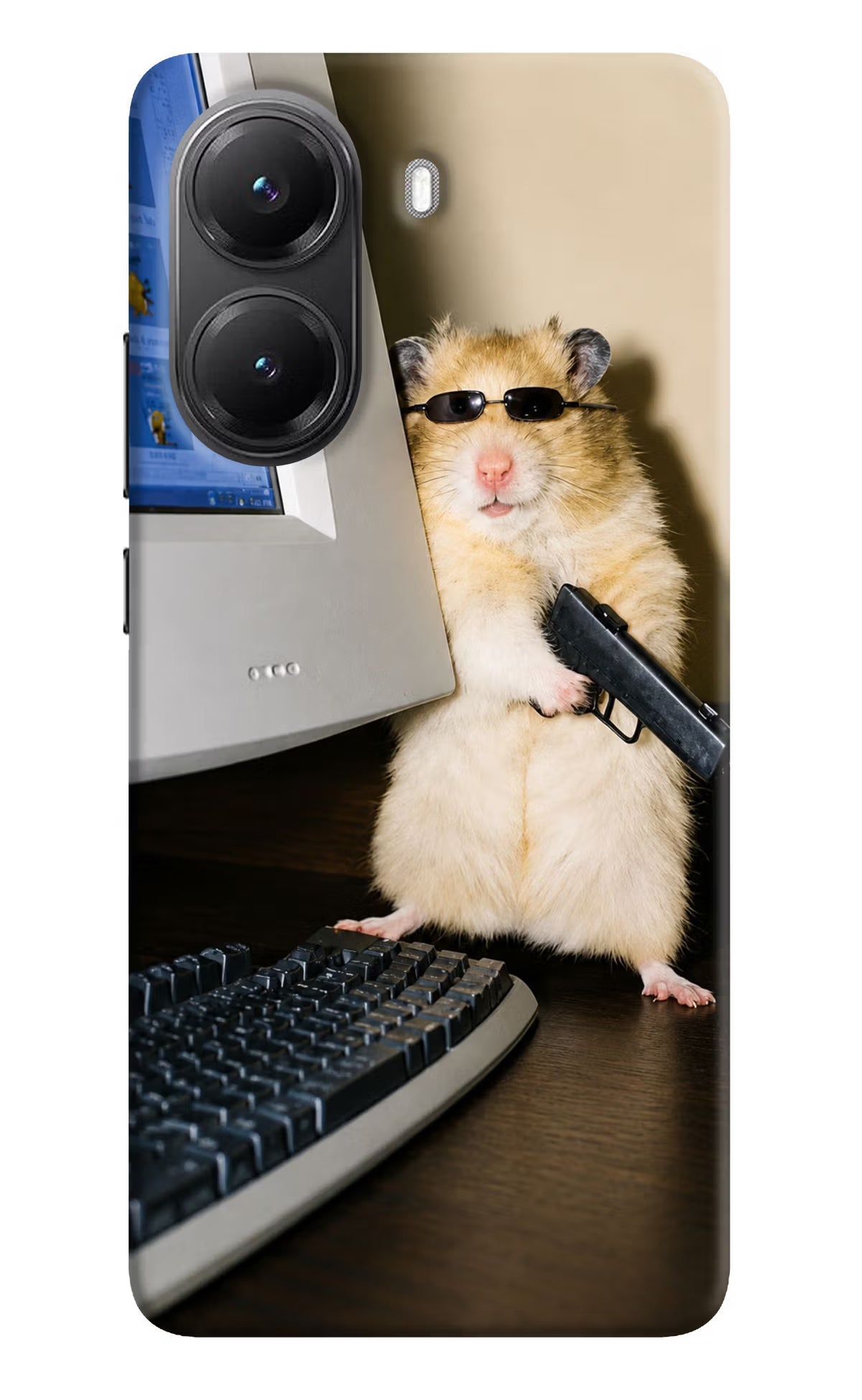 Hacker Hamster POCO X7 Pro 5G Back Cover Hard Case - Hello Swanky