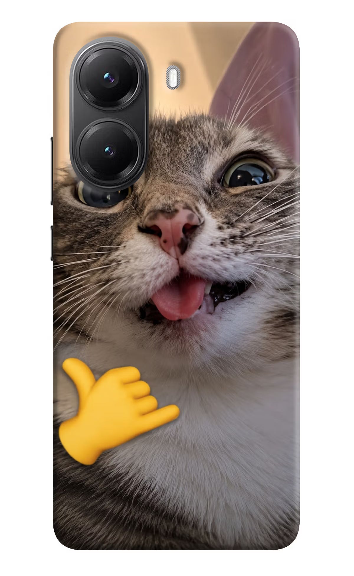 Silly Cat Call POCO X7 Pro 5G Back Cover Hard Case - Hello Swanky