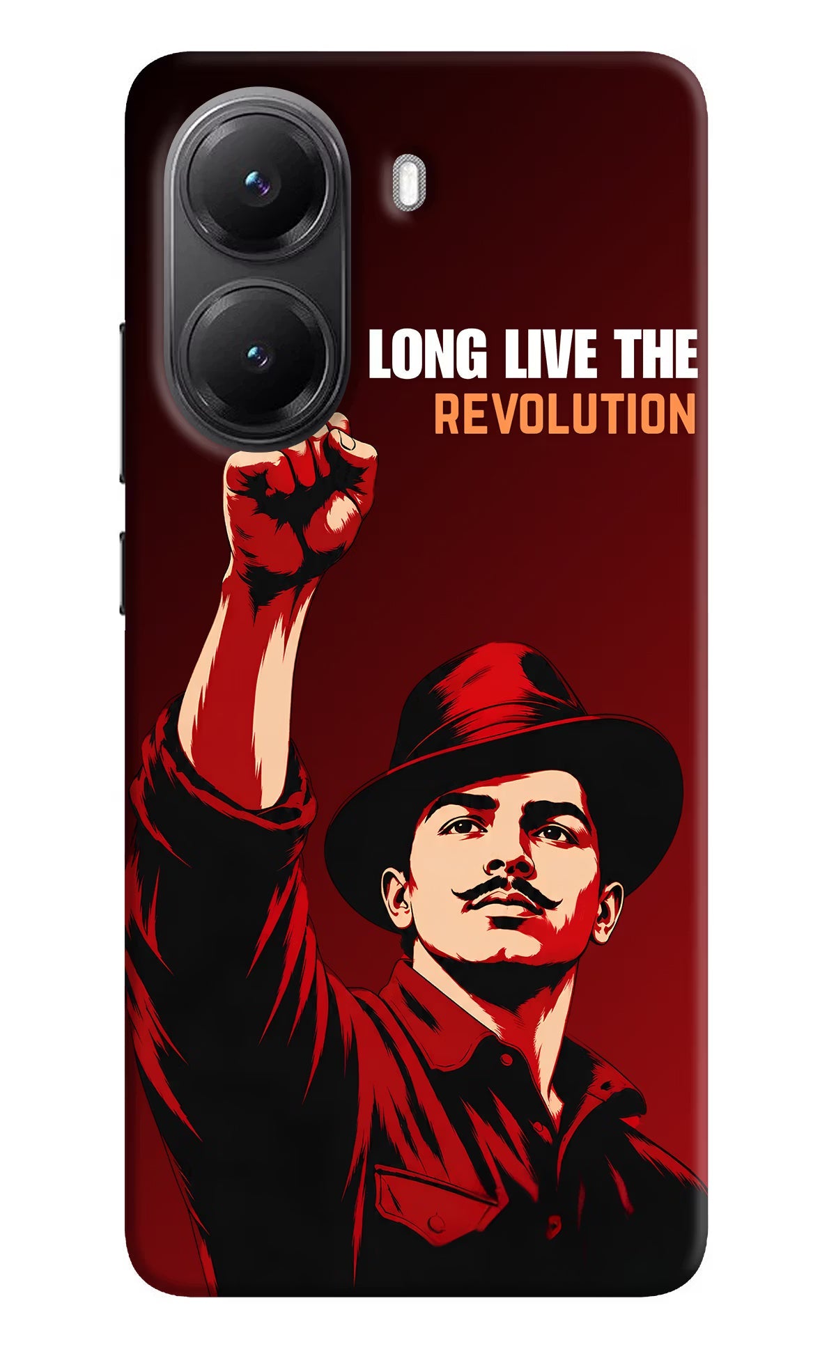 Bhagat Singh Revolution POCO X7 Pro 5G Back Cover Hard Case - Hello Swanky