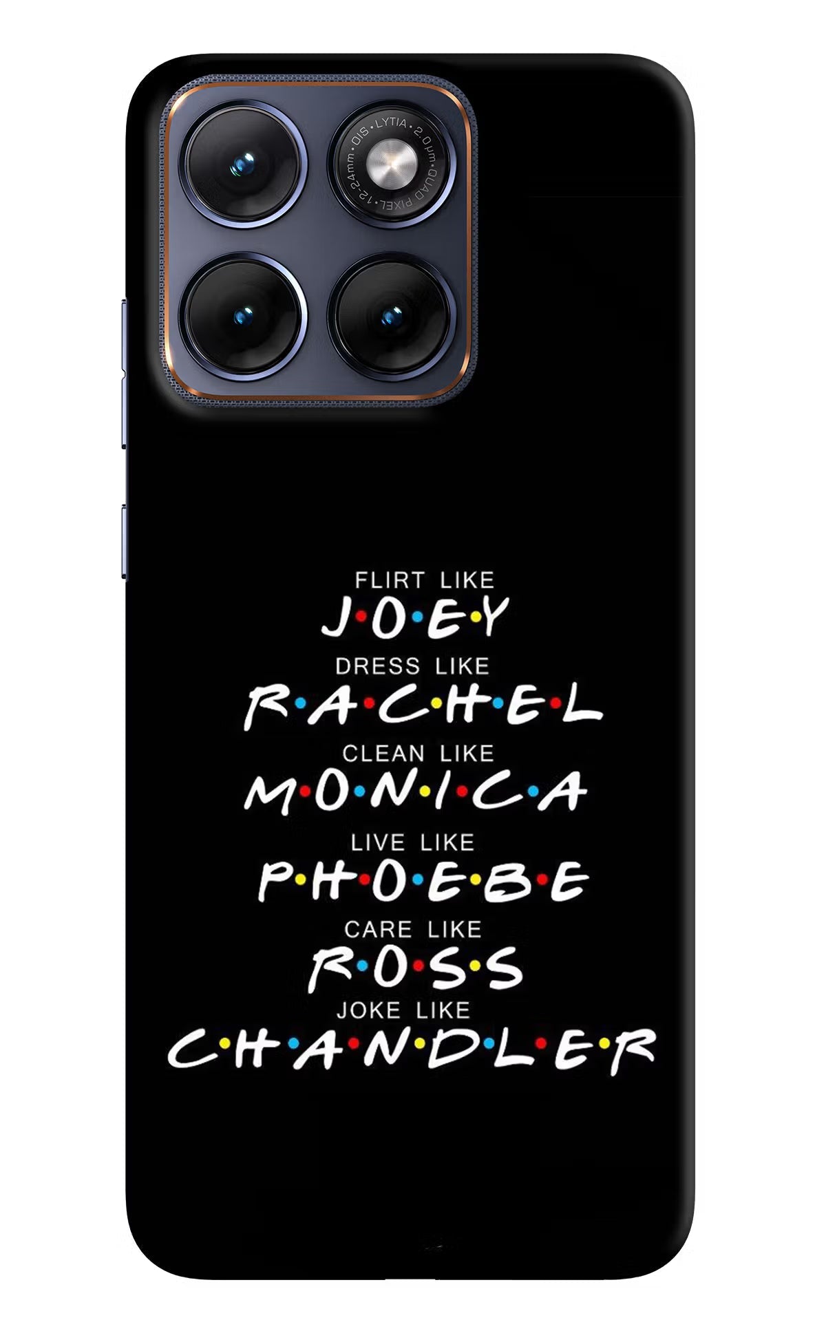 FRIENDS Character Moto Edge 70 Fusion Back Cover Hard Case - Hello Swanky