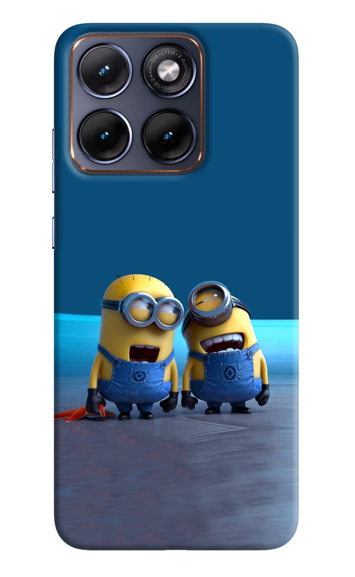Minion Laughing Moto Edge 70 Fusion Back Cover Hard Case - Hello Swanky
