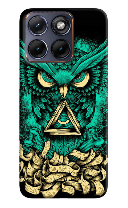 Green Owl Moto Edge 70 Fusion Back Cover Hard Case - Hello Swanky