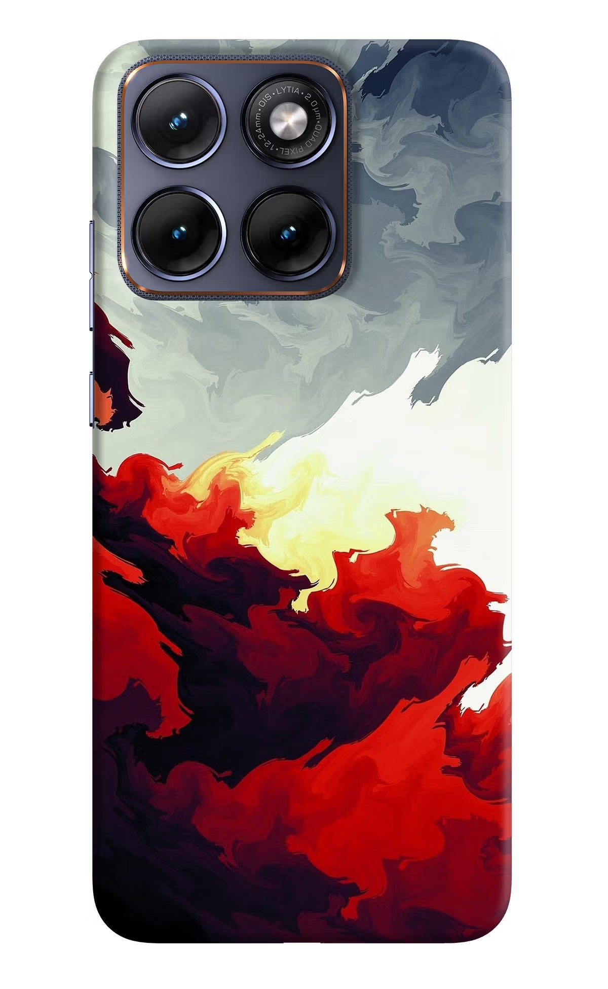 Fire Cloud Moto Edge 70 Fusion Back Cover Hard Case - Hello Swanky
