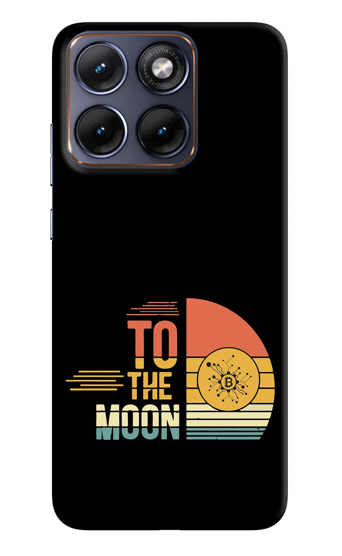 To the Moon Moto Edge 70 Fusion Back Cover Hard Case - Hello Swanky