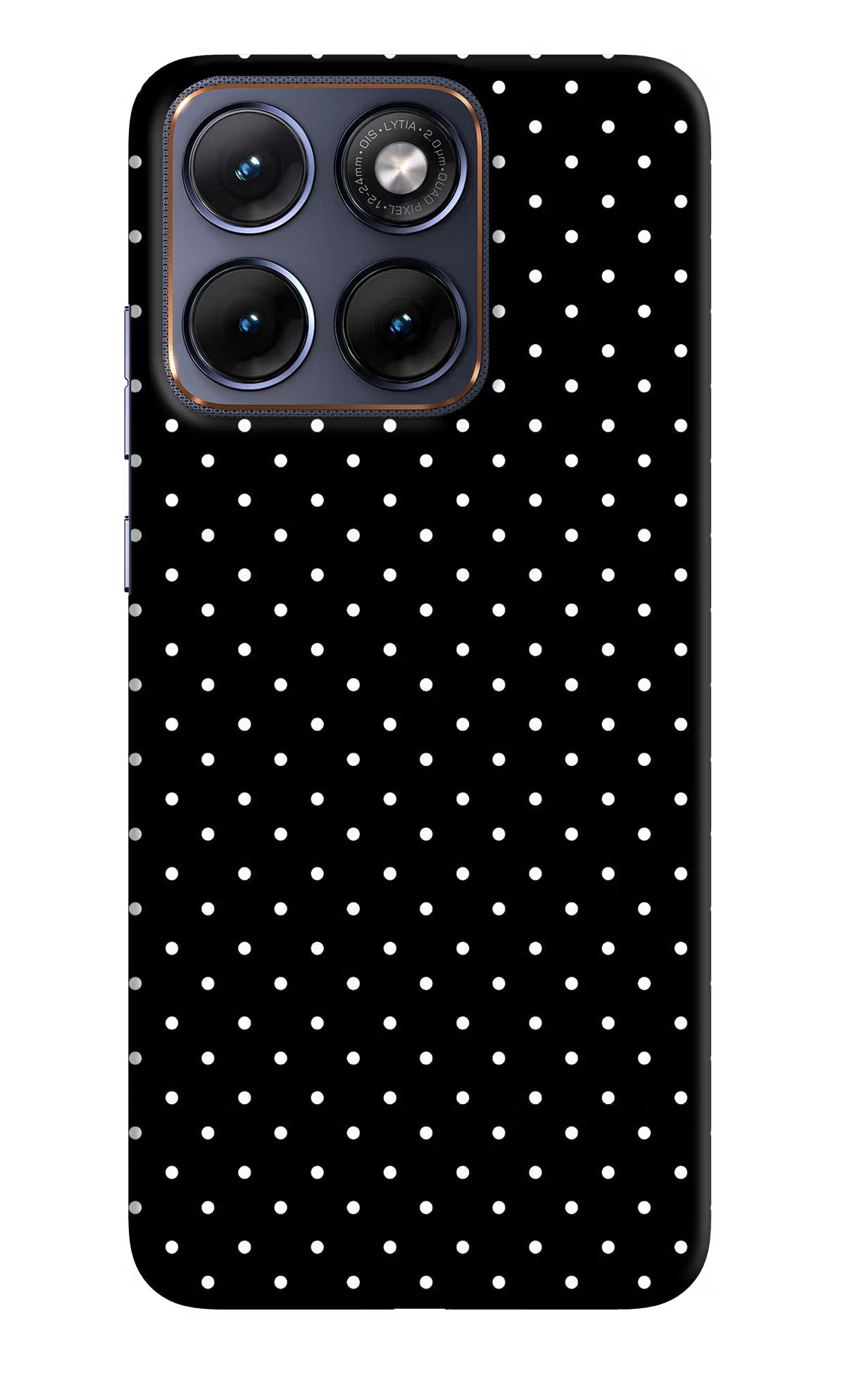 White Dots Moto Edge 70 Fusion Back Cover Hard Case - Hello Swanky