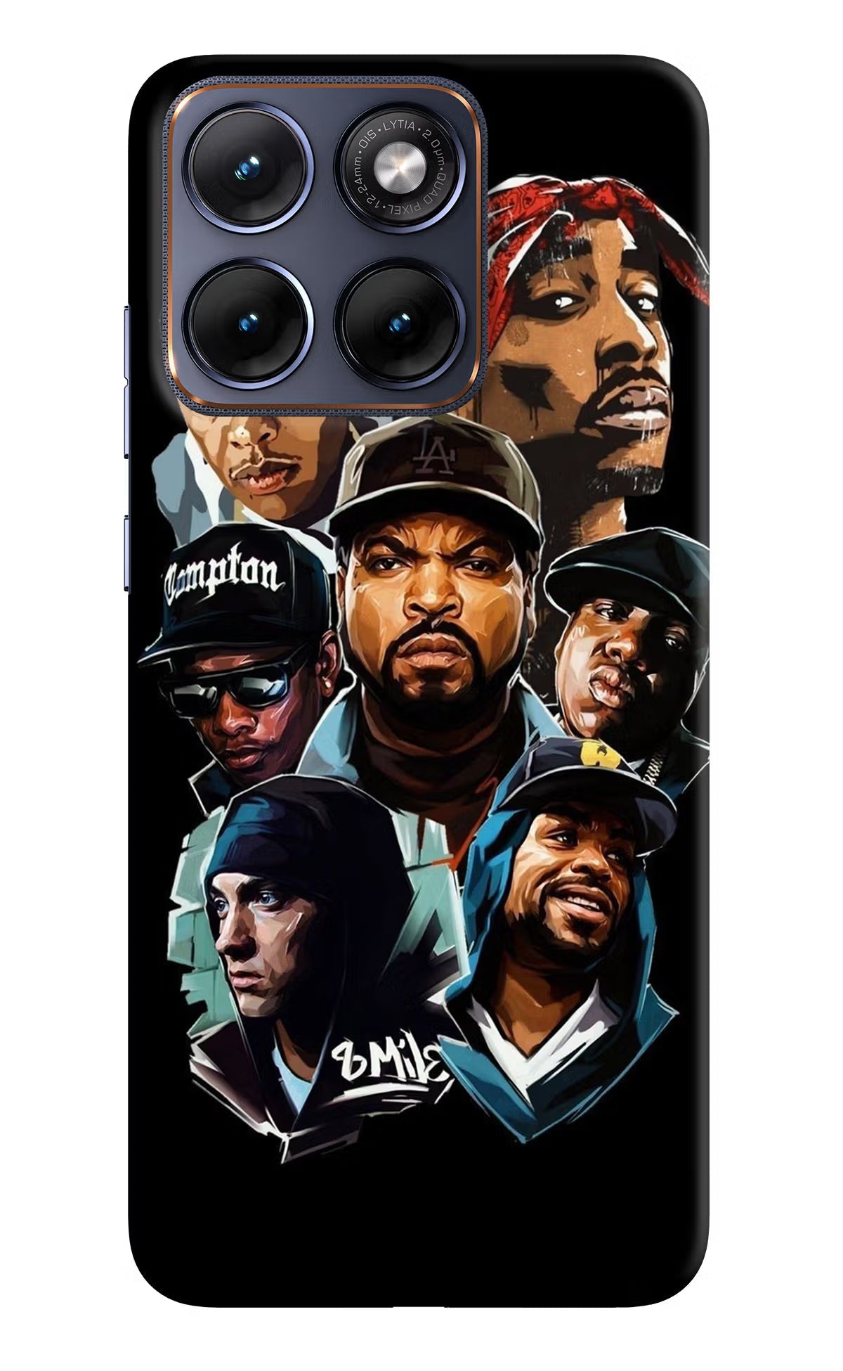 Rappers Moto Edge 70 Fusion Back Cover Hard Case - Hello Swanky