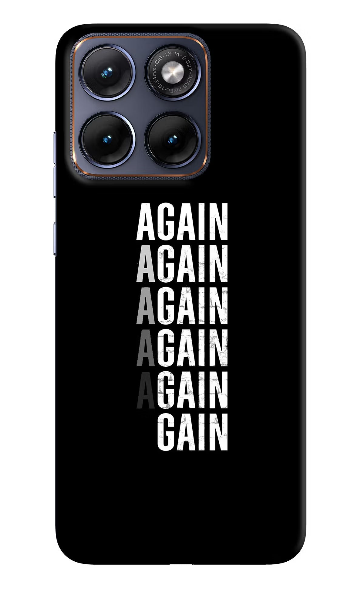 Again Again Gain Moto Edge 70 Fusion Back Cover Hard Case - Hello Swanky
