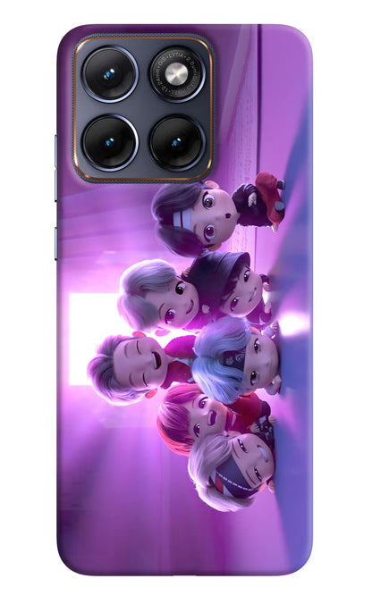 BTS Chibi Moto Edge 70 Fusion Back Cover Hard Case - Hello Swanky