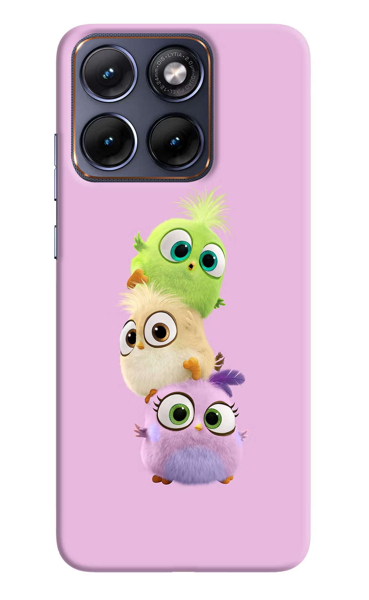 Cute Little Birds Moto Edge 70 Fusion Back Cover Hard Case - Hello Swanky
