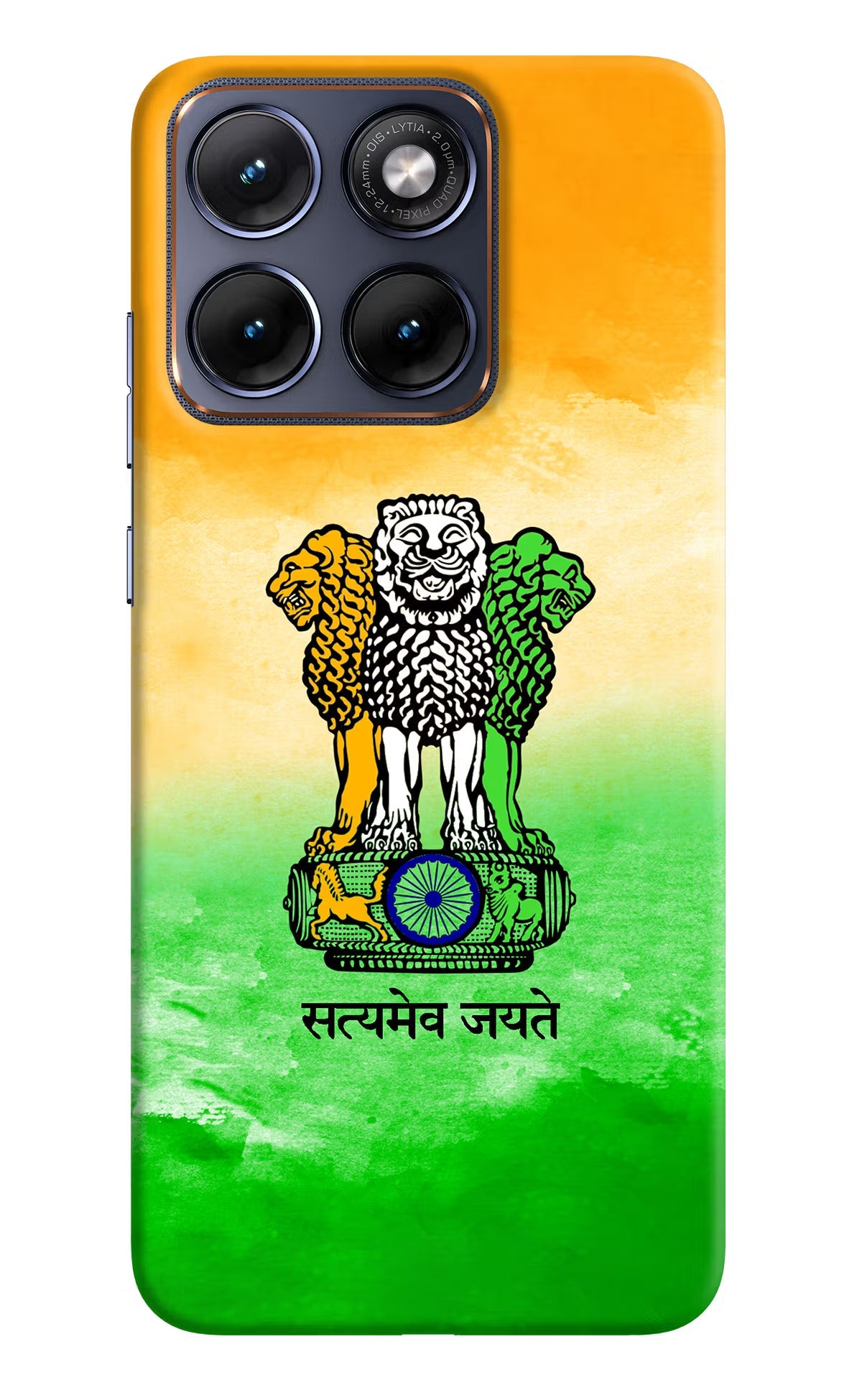 Satyamev Jayate Flag Moto Edge 70 Fusion Back Cover Hard Case - Hello Swanky