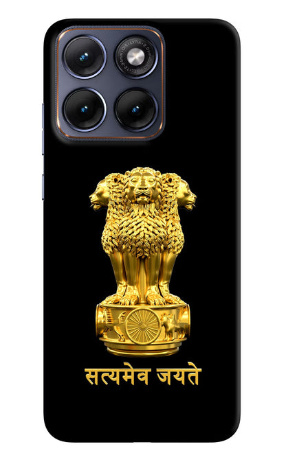 Satyamev Jayate Golden Moto Edge 70 Fusion Back Cover Hard Case - Hello Swanky