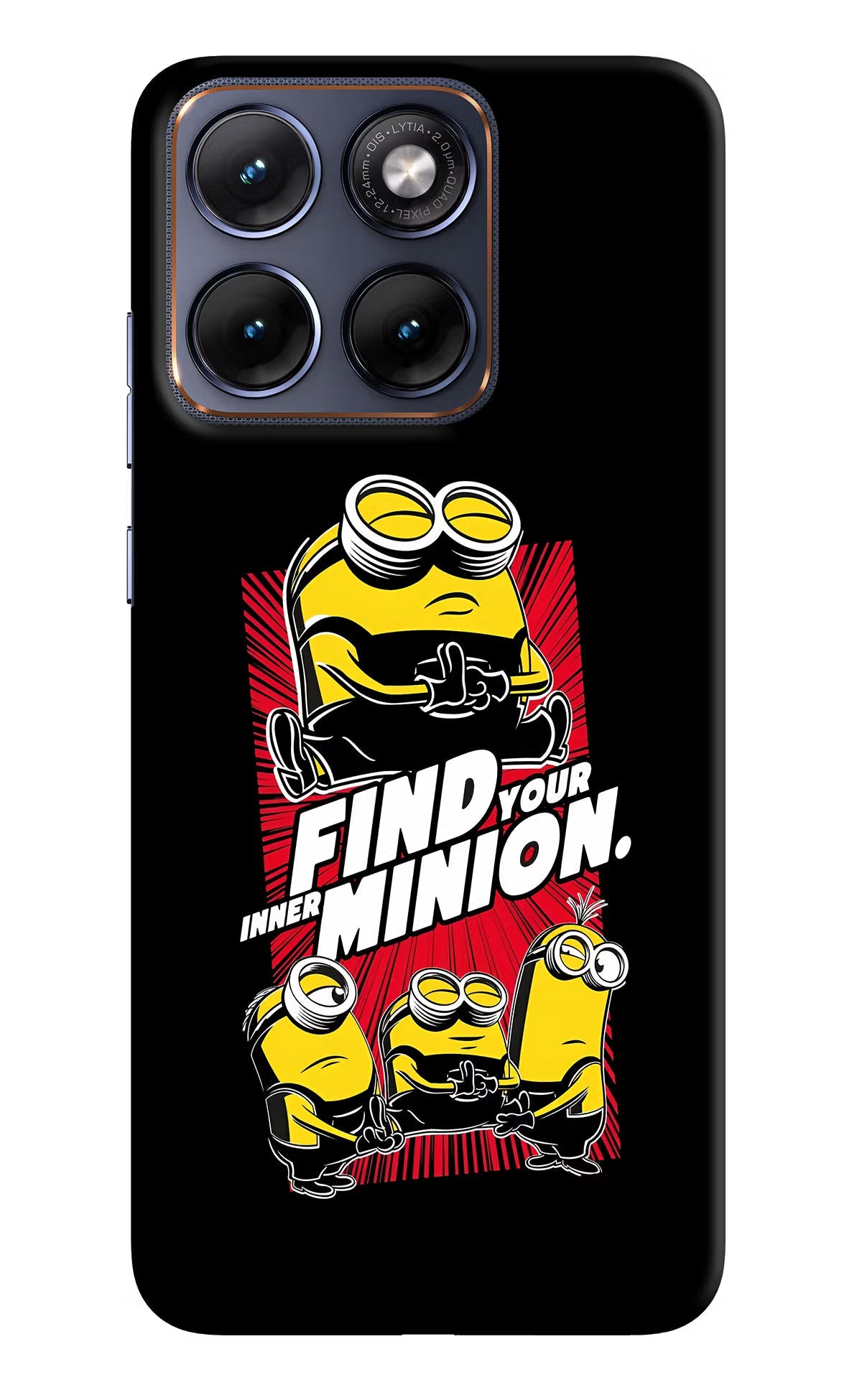 Find Your Inner Minion Moto Edge 70 Fusion Back Cover Hard Case - Hello Swanky